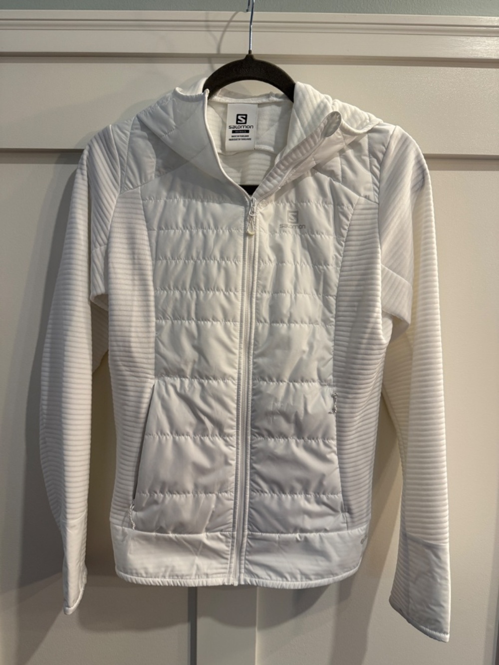 Salomon Women’s White Hybrid Jacket – Size Small | Brand New, Never Used - Picture 2 of 7